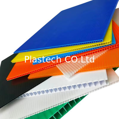 Multiple Colors PP Hollow Board PP Plastic Corrugated Plastic Floor Protection Sheets