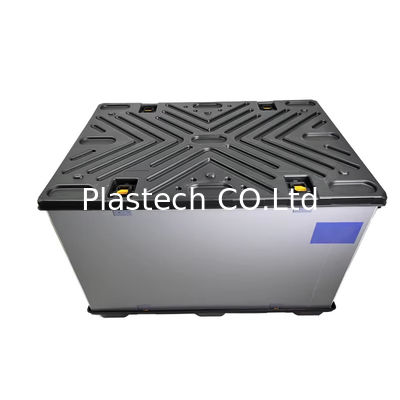 1600x1145x1067mm Sleeve Packaging With Pallet Stacking Plastic Shipping Containers