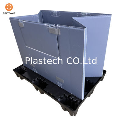 Returnable Collapsible Foldable Plastic Pallet Box for Auto Parts