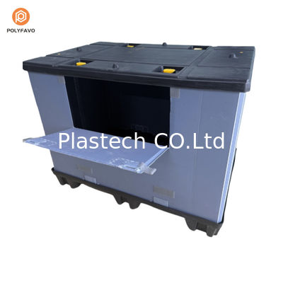 Reusable Large Solid Plastic Pallet Box for Auto Parts Box for Logistics Transfer