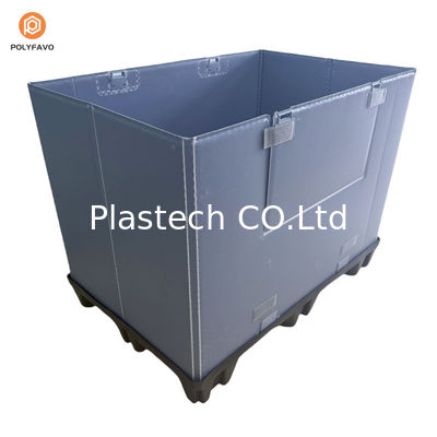 Reusable Large Solid Plastic Pallet Box for Auto Parts Box for Logistics Transfer