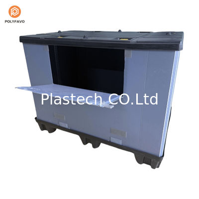 Reusable Large Solid Plastic Pallet Box for Auto Parts Box for Logistics Transfer