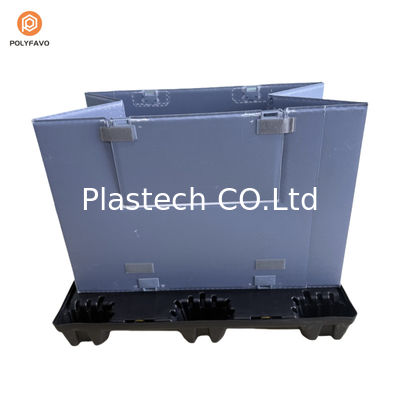 Reusable Large Solid Plastic Pallet Box for Auto Parts Box for Logistics Transfer