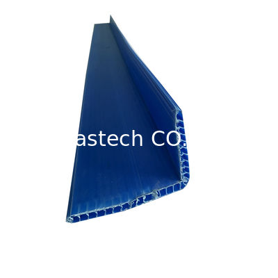 Black Sign Board PP Hollow Protective Corner Plastic Corner For Walls