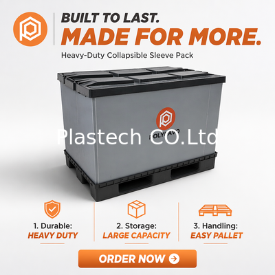  1200x800mm PP Honeycomb Collapsible Container  Foldable Returnable Pallet Box 