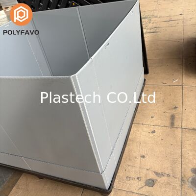 Load Capacity 500kgs Shipping Boxes 1220 * 1140* 900 mm Plastic Storage Container PP Honeycomb Panel Sleeve Box