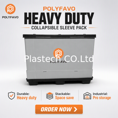 Logistics Packaging Shipping Boxes 1220 * 1140* 900 mm Plastic Storage Container Panel Sleeve Box