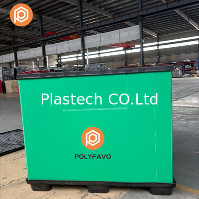 Packing Cubes 1470*1140*1200mm Sleeve Box Plastic Pallet Bin Panel Sleeve Box