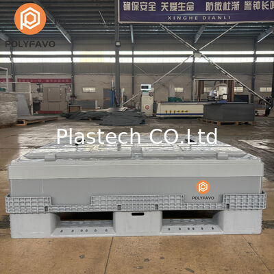 Plastic Pallet Cage Bulk Galylord Pack Pallet Sleeve Box Automotive Industrial Plastic Pallet Sleeve Box