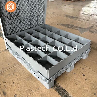 Plastic Pallet Cage Bulk Galylord Pack Pallet Sleeve Box Automotive Industrial Plastic Pallet Sleeve Box