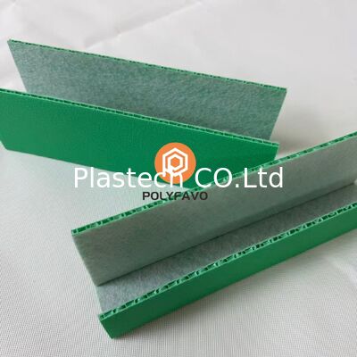 U Channel Type Plastic Profile Door Sill Protector Pp Honeycomb Board With Felt Cloth Matte Surface Optional 3mm 5mm Thickness