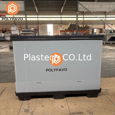 1220*1140*896mm Customizable Pallet Sleeve Box Manufacturer Collapsible Honeycomb Plastic Pallet Sleeve Box