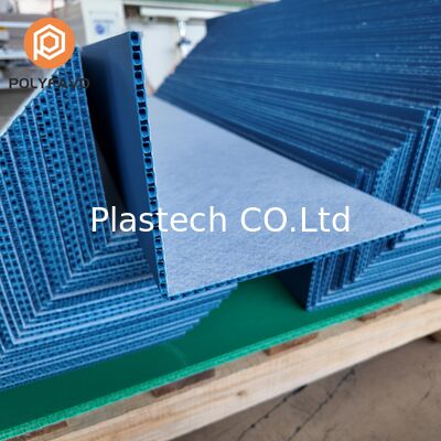 Flame Retardant Stair Protection Board 5mm PP Honeycomb Panel Felt Covered One Piece Bent Edge Stair Tread Protector Indoor