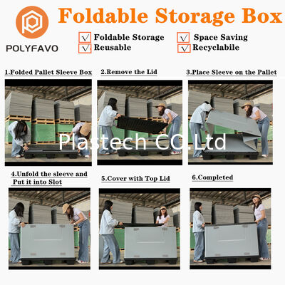  Heavy-Duty Multi-Grid Box for Factory Floor Use Stackable Plastic Organizer--Waterproof & Reusable for Warehouse Parts Storage