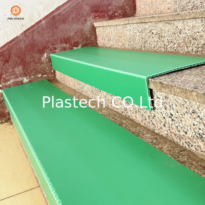 Fire Retardant 5mm Stair Tread Protector PP Honeycomb Board Felt Anti Slip Surface One Piece Bent Design Lightweight Durable 