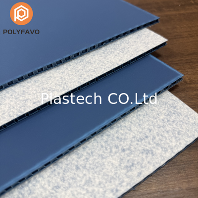 5mm Bule Floor protection Floor protection Sheets Honeycomb Board with Felt