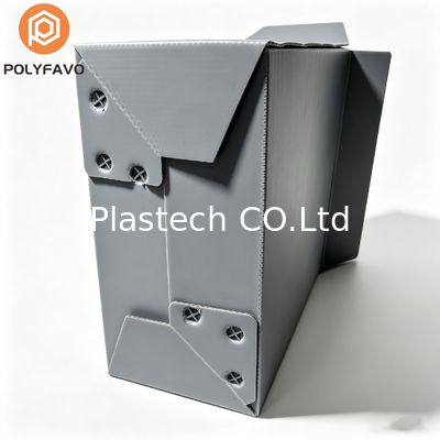 Honeycomb Tote Box with Dividers, Lightweight Heavy Duty Turnover Box, Stackable Honeycomb Container Box 3mm 5mm Custom Color
