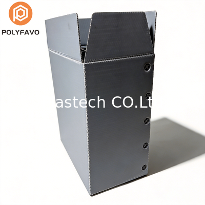 Lightweight Honeycomb Turnover Box, One Piece Welded Construction Tote with Dividers, Custom Thickness 3mm 5mm Color Logo Printing