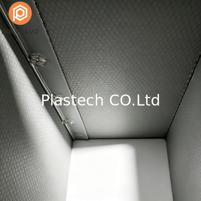 Lightweight Honeycomb Turnover Box, One Piece Welded Construction Tote with Dividers, Custom Thickness 3mm 5mm Color Logo Printing