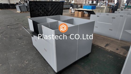 Collapsible Pallet Box for Warehouse Logistics with Custom Windows, 300kg Dynamic 500kg Static Load, Stackable Custom Color