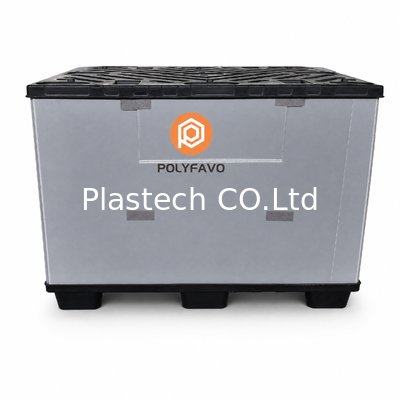 Collapsible Pallet Box for Warehouse Logistics with Custom Windows, 300kg Dynamic 500kg Static Load, Stackable Custom Color