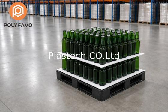 Cellular Polypropylene Sheet Bottle Tray, Corrugated PP Bottle Divider Insert, Lightweight Protective Packaging Tray