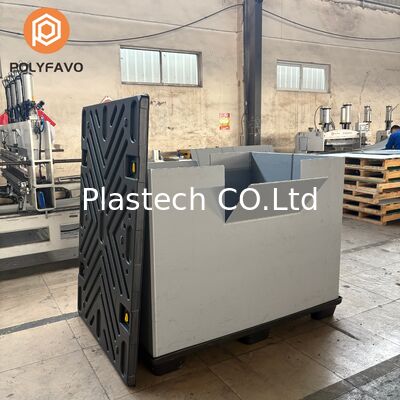 Collapsible Crates Custom Wall Thickness, Plastic Folding Container Lid and Base Options, 10mm 12mm 500kg Static Load